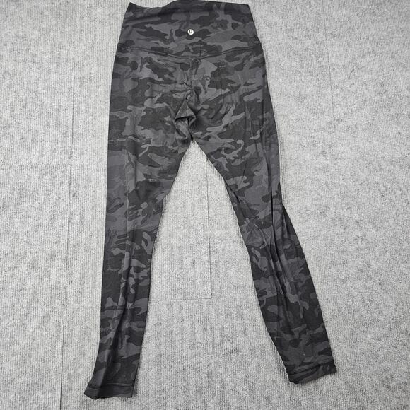 Lululemon Align Leggings Womens 6 Black Camo High Rise Yoga Gym Athletic Pants - Picture 3 of 4